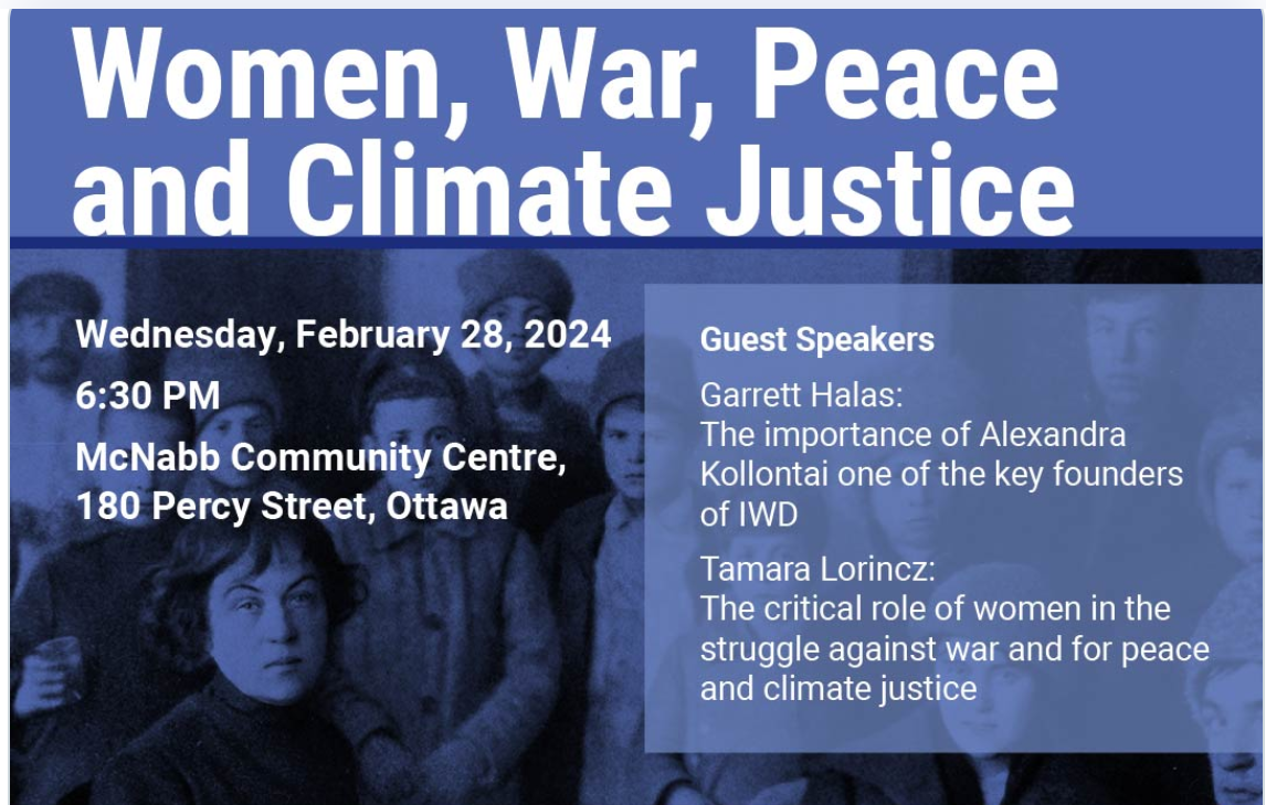 Meeting: Women, War, Peace, and Climate Justice - World BEYOND War Events  Calendar